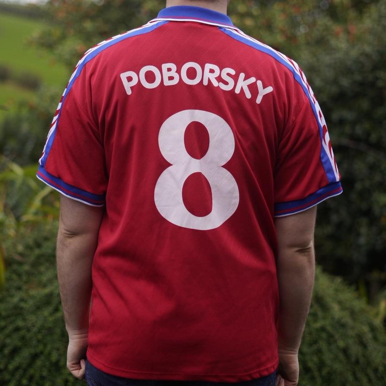 1996 Czech Republic Home Shirt by Puma - Poborsky #8. Size XL