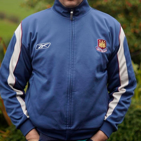 2005 West Ham Training Jacket by Reebok. Size Large