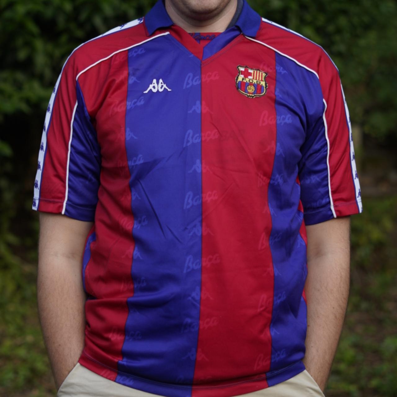1992/95 Barcelona Home Shirt by Kappa. Size XL