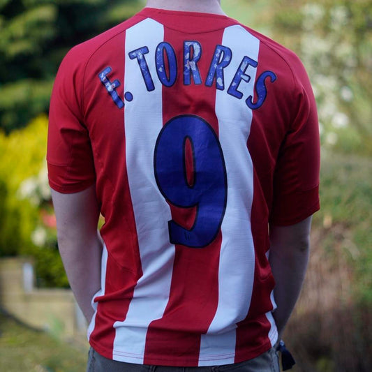 2005/06 Atletico Madrid Home Shirt by Nike - F. Torres #9. Size XS