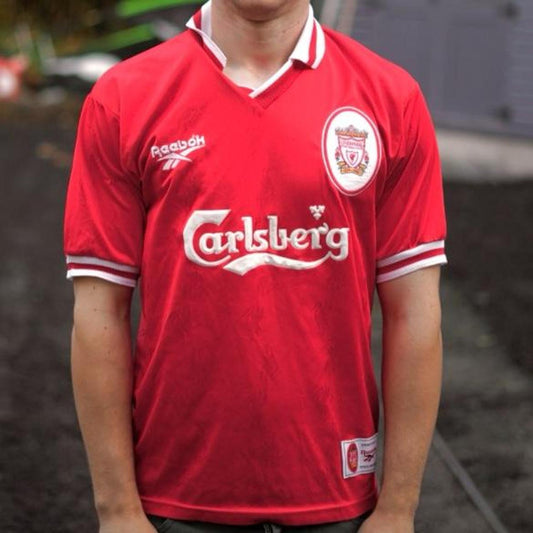 1996/98 Liverpool Home Shirt by Reebok. Size Small