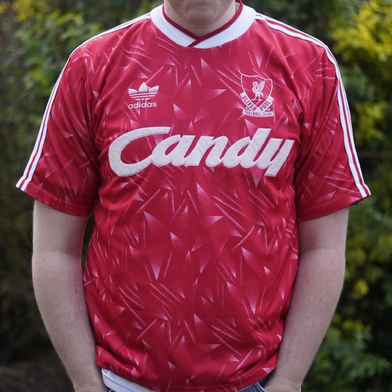 1989-91 Liverpool Home Shirt by Adidas. Size XL