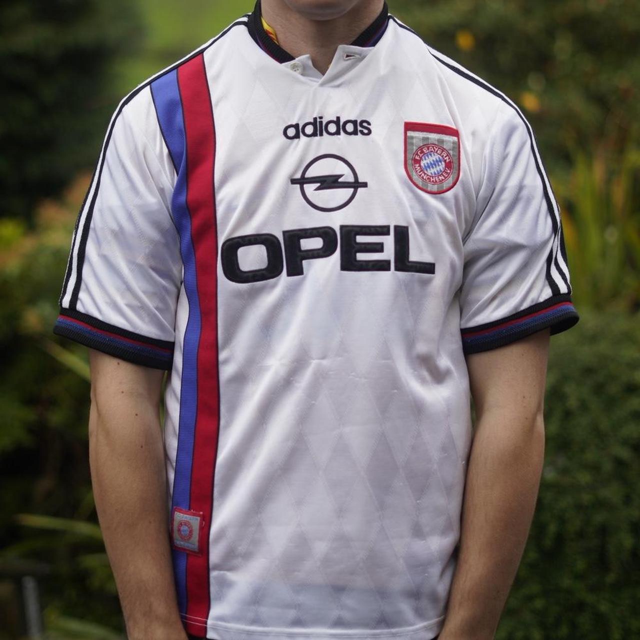 1996/97 Bayern Munich Away Shirt by Adidas. Size Small