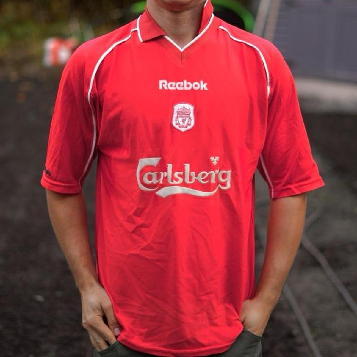 2000/02 Liverpool Home Shirt by Reebok. Size Medium