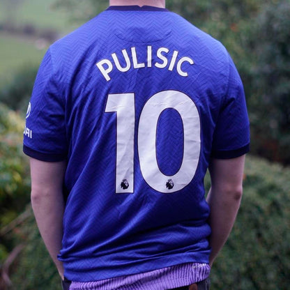 2019/20 Chelsea Home Shirt by Nike - Pulisic #10. Size Medium