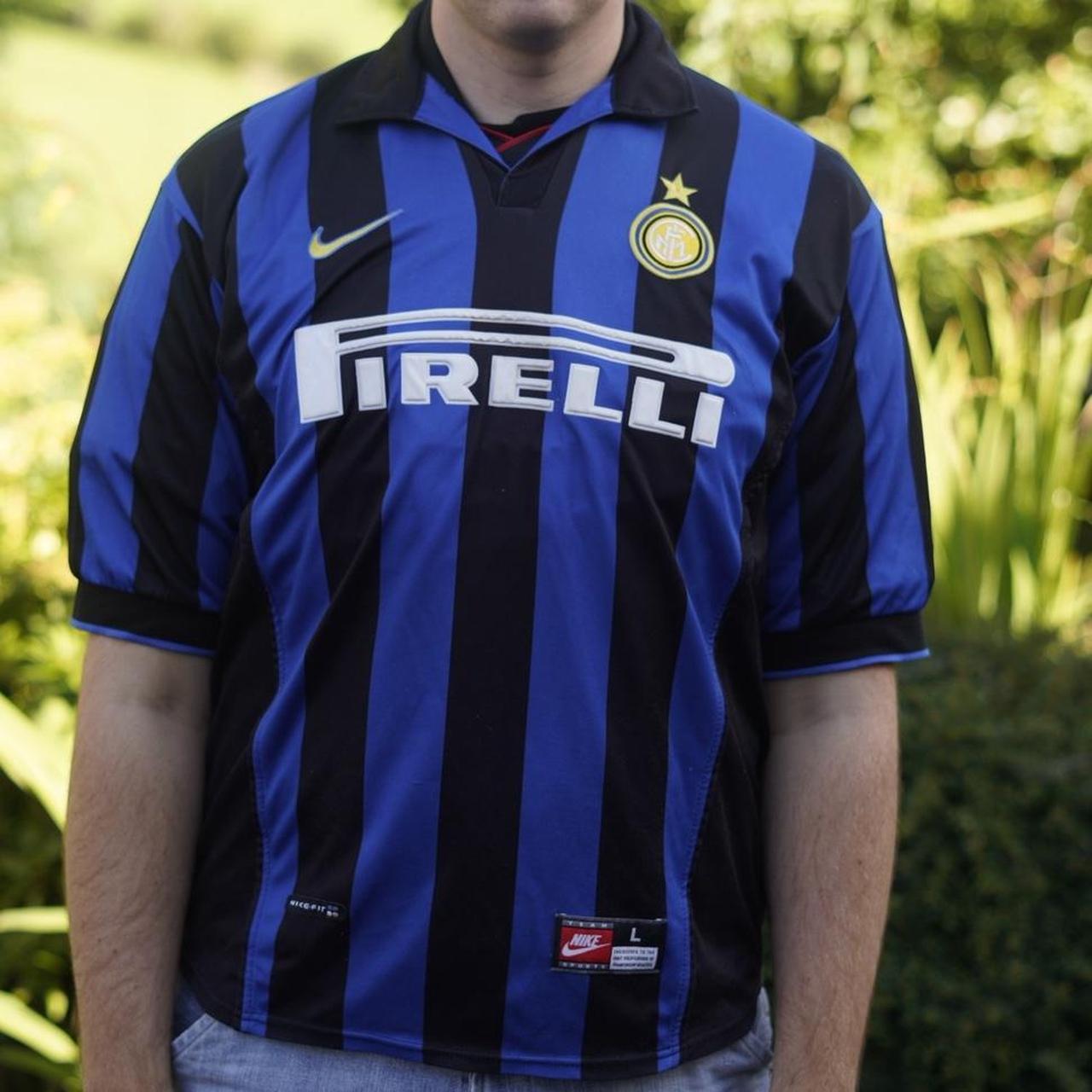 1998/99 Inter Milan Home Shirt by Nike - Ronaldo #9. Size XL