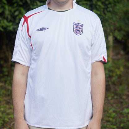 2006 England Home Shirt by Umbro. Size XL