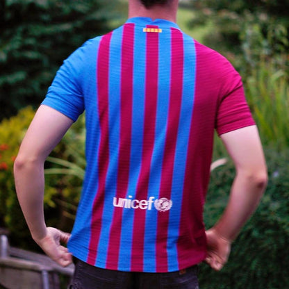 2021/22 Barcelona Home Shirt by Nike (Player Spec). Size Small
