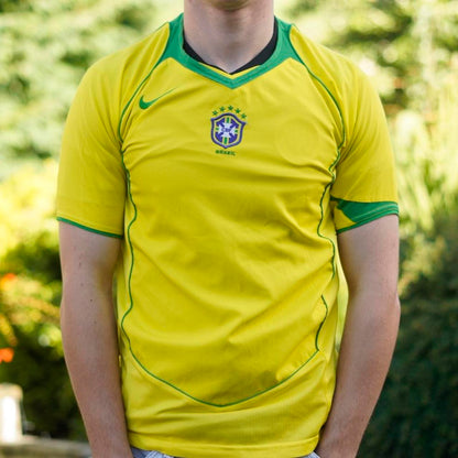 2004 Brazil Home Shirt by Nike. Size XS