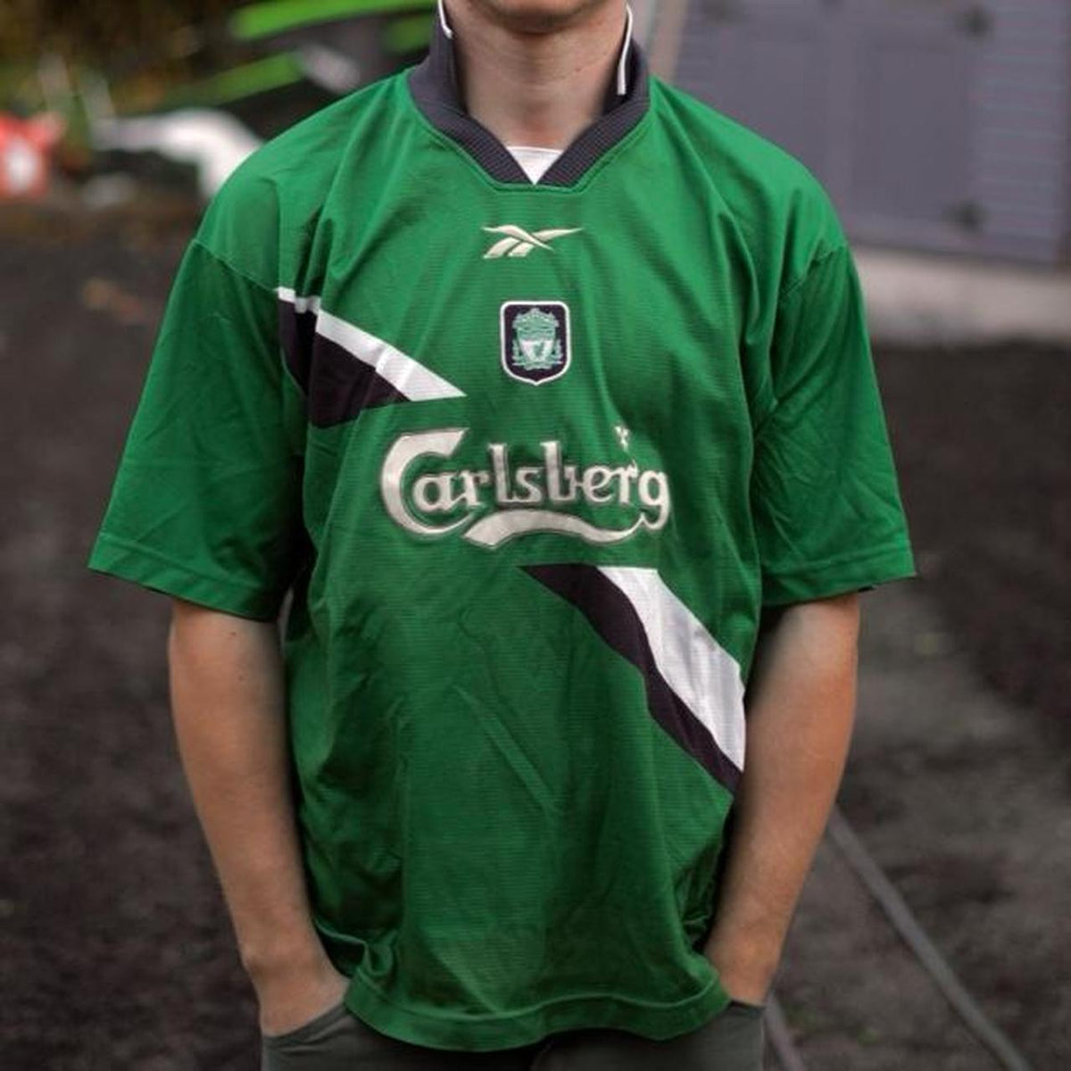 1999/01 Liverpool Away Shirt by Reebok. Size Medium