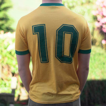 1982/85 Brazil Home Shirt by Topper - (Zico #10). Size Small