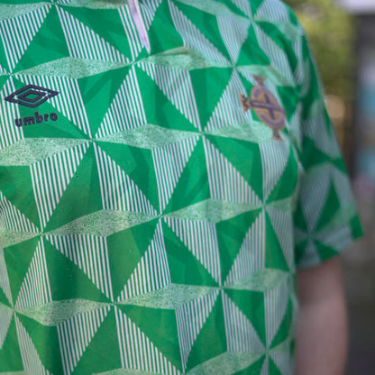 1990 Northern Ireland Home Shirt by Umbro. Size XL