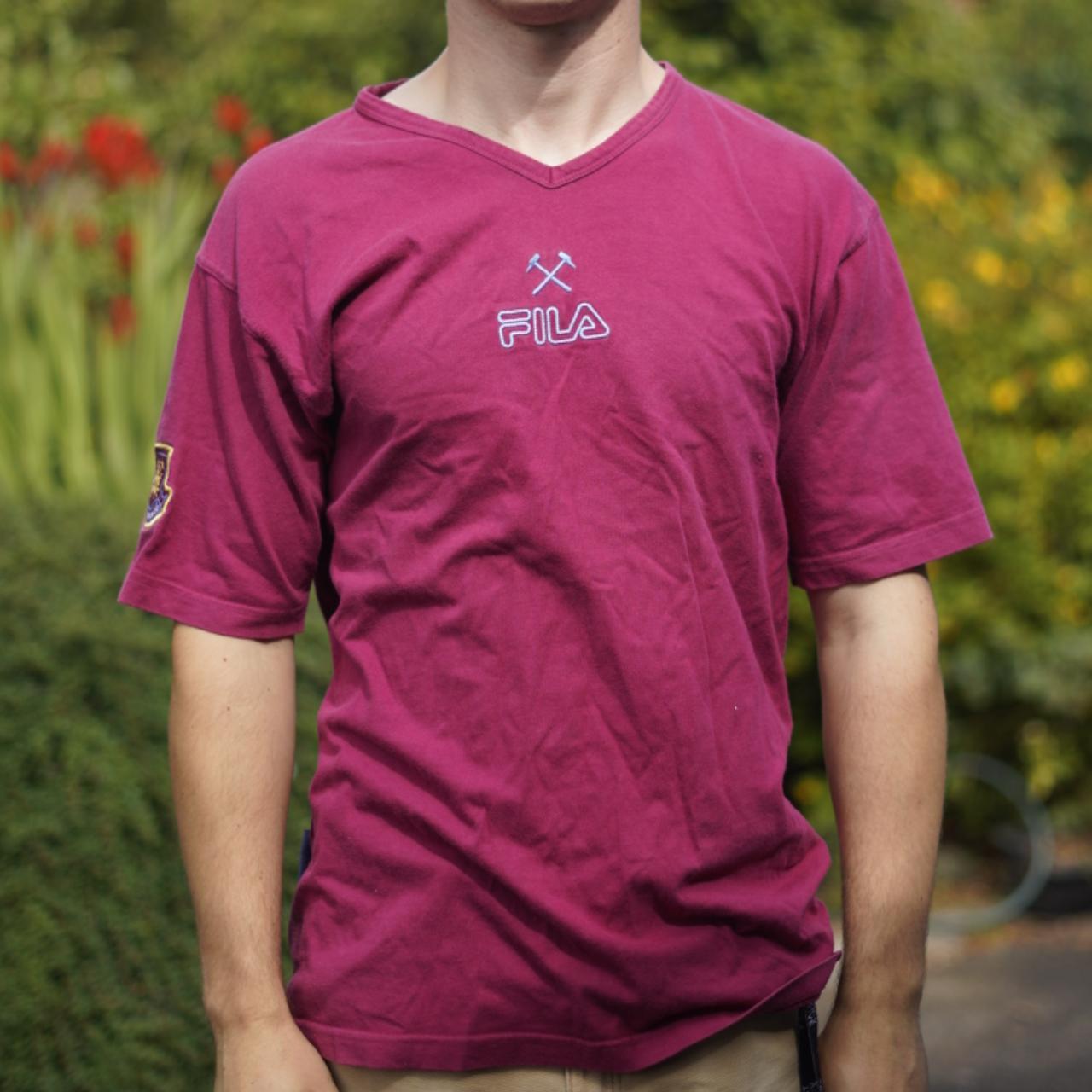 2000's West Ham Tee by Fila. Size Small