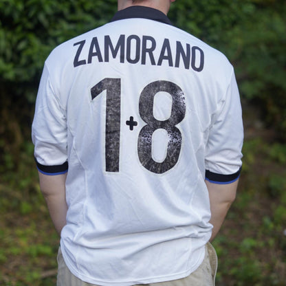 1998/99 Inter Milan Away Shirt by Nike - Zamorano #1+8. Size Large.