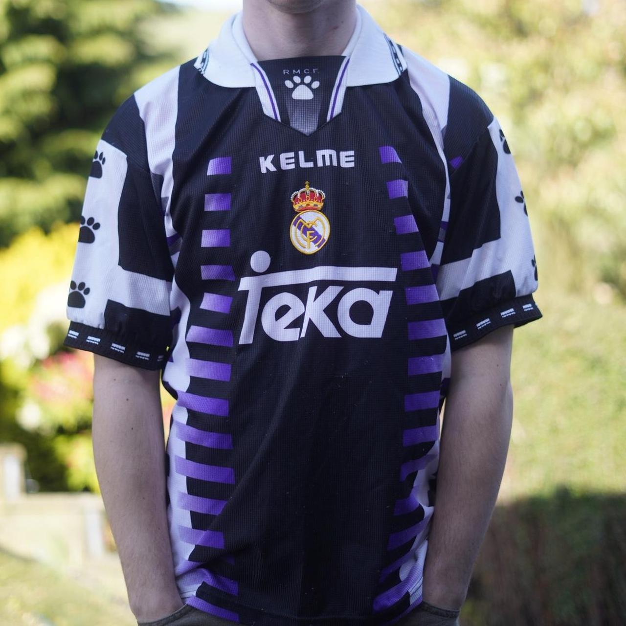 1997/98 Real Madrid Third Shirt by Kelme. Size Medium