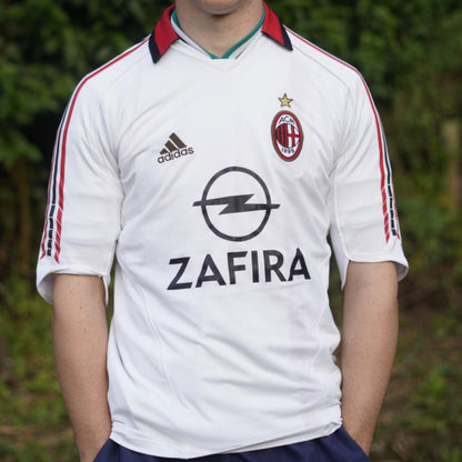 2003/04 AC Milan Away Shirt by Adidas - Player Spec - #11 (Rivaldo).Size Medium