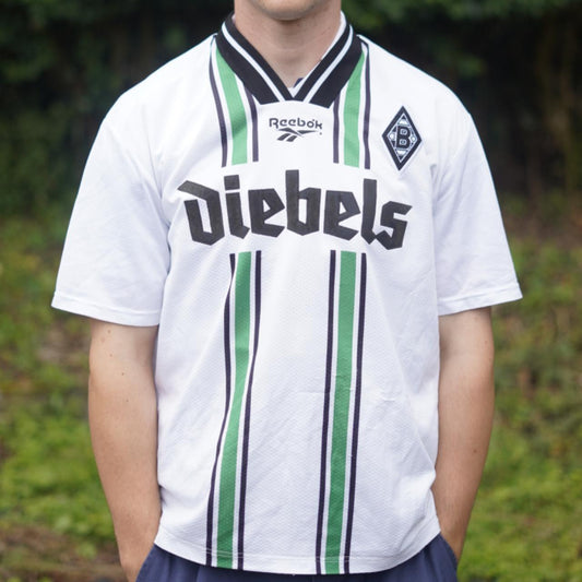 1996/97 Borussia Mönchengladbach Home Shirt by Reebok - Schneider #13. Size Large