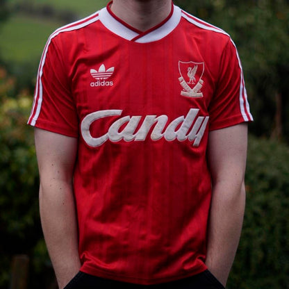 1988/89 Liverpool Home Shirt by Adidas. Size: Small