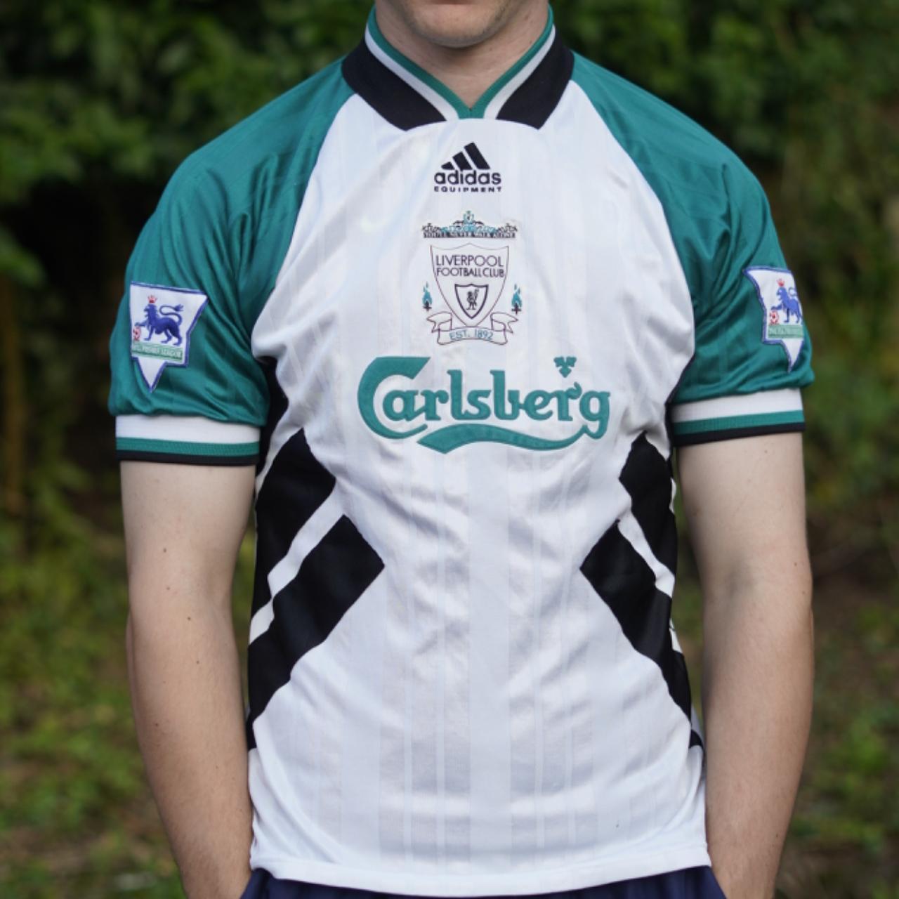 1993/95 Liverpool Away Shirt by Adidas. Size Small