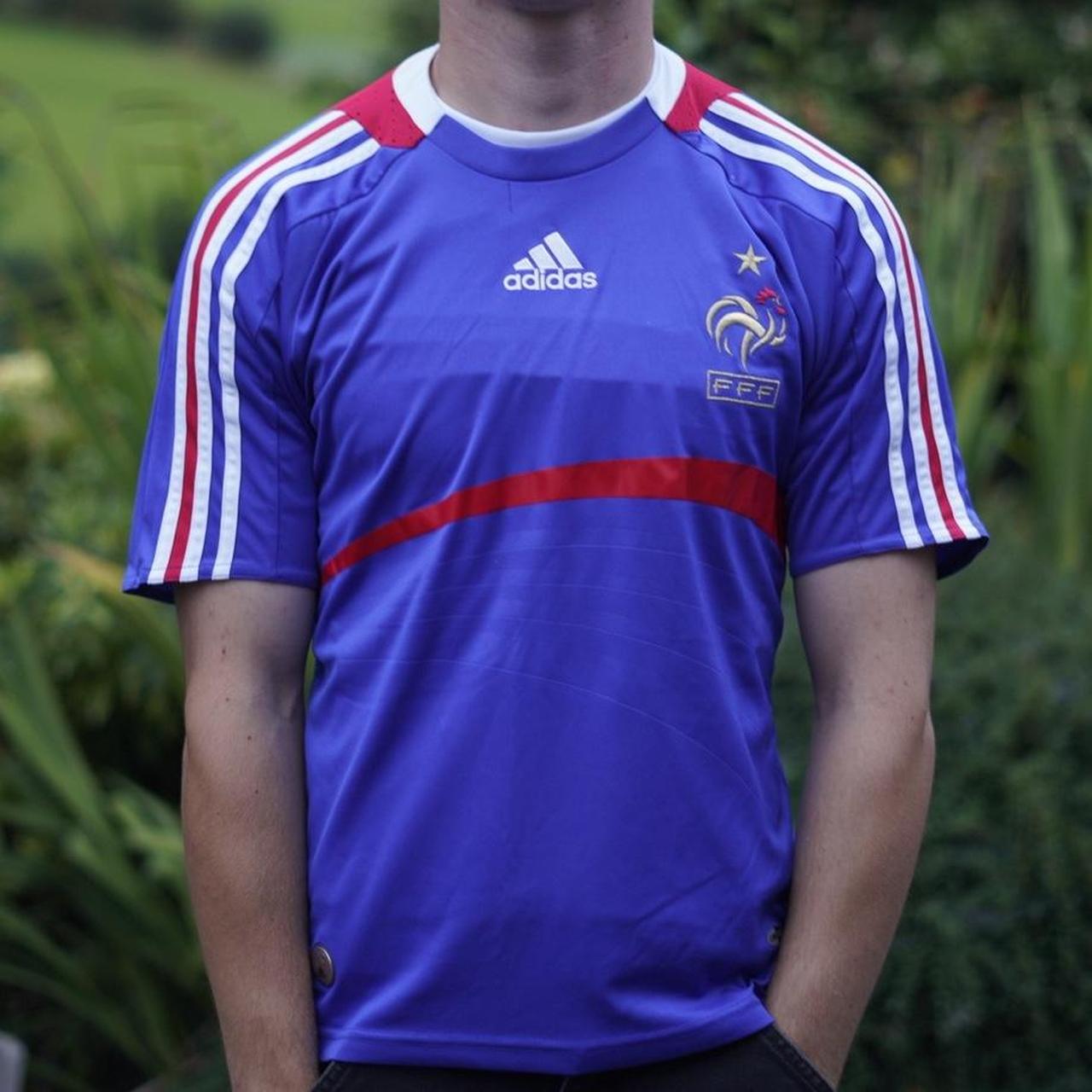 2007/08 France Home Shirt by Adidas. Size Small