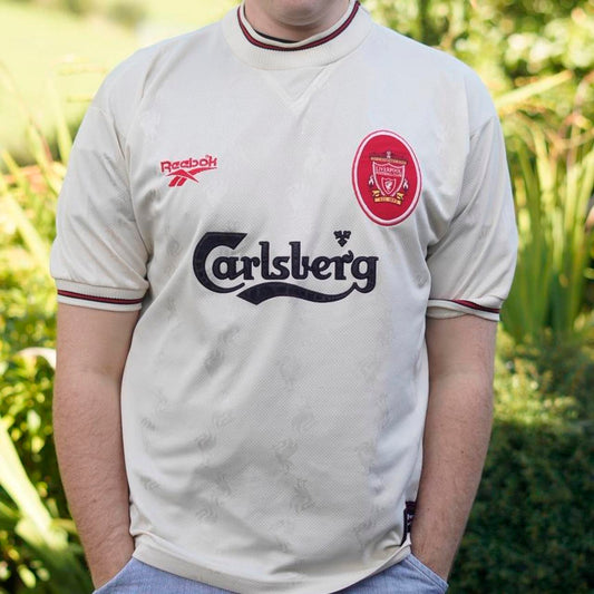 1996/97 Liverpool Away Shirt by Reebok. Size Large