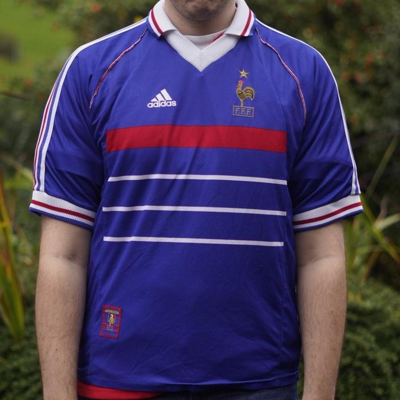 1998 France Home Shirt by Adidas - Zizou #10. Size Large