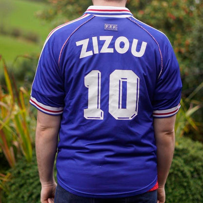 1998 France Home Shirt by Adidas - Zizou #10. Size Large