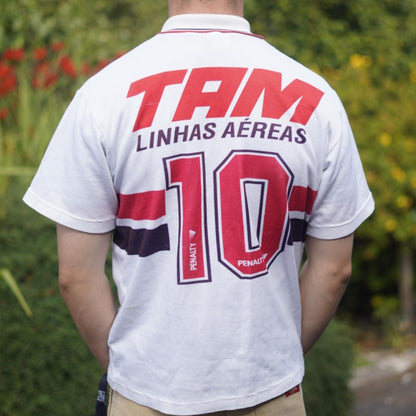 1994 São Paulo Home Shirt by Penalty - (Juninho #10) Size Small